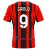 Virallinen Fanipaita AC Milan Olivier Giroud 9 Kotipelipaita 2021-22 - Miesten